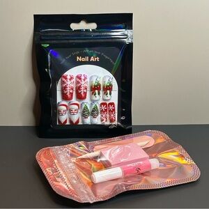 29 Piece Nail Art Set Christmas Winter Santa Theme